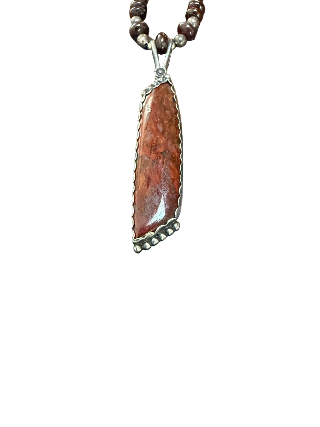 Dinosaur bone marrow necklace