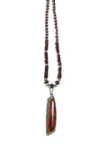 Dinosaur bone marrow necklace
